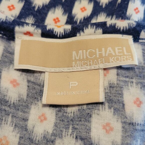 Michael Kors Red, White & Blue Printed Top - Picture 7 of 10